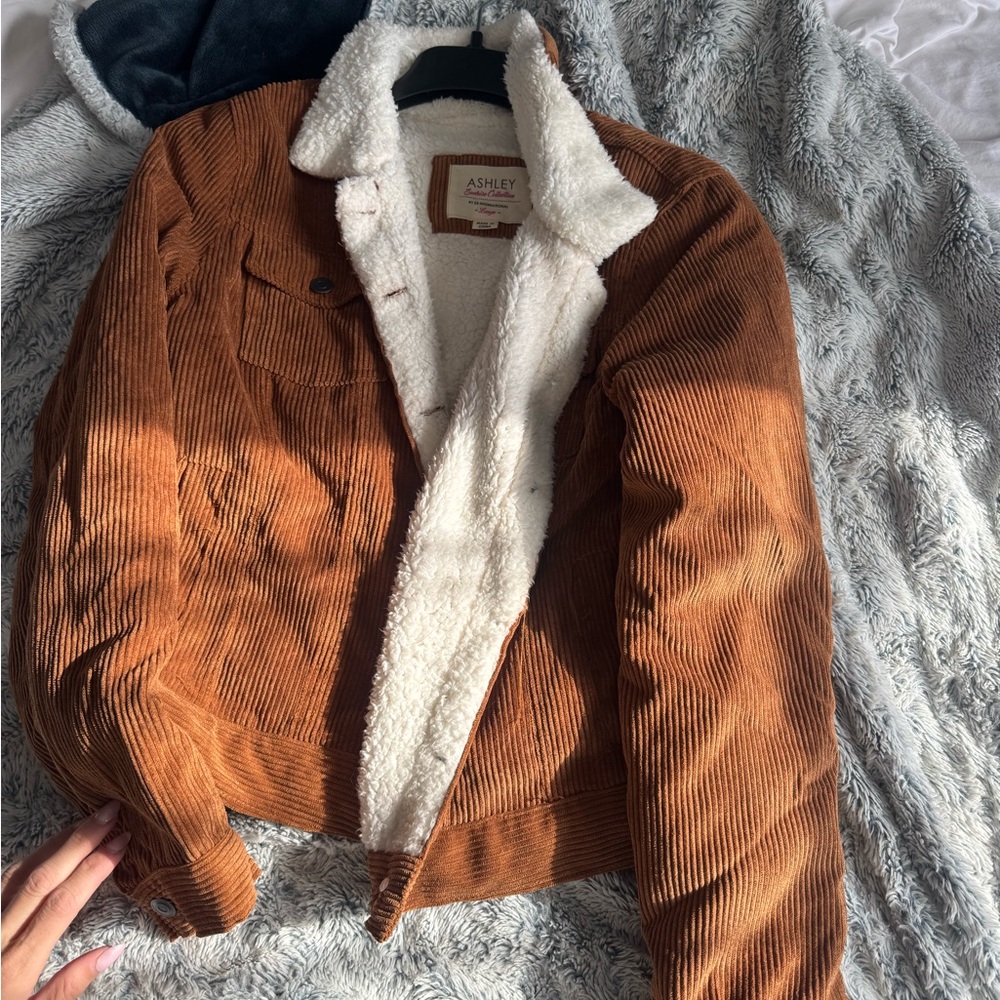 Ashley By 26 International Women's Tan Teddy Jacket